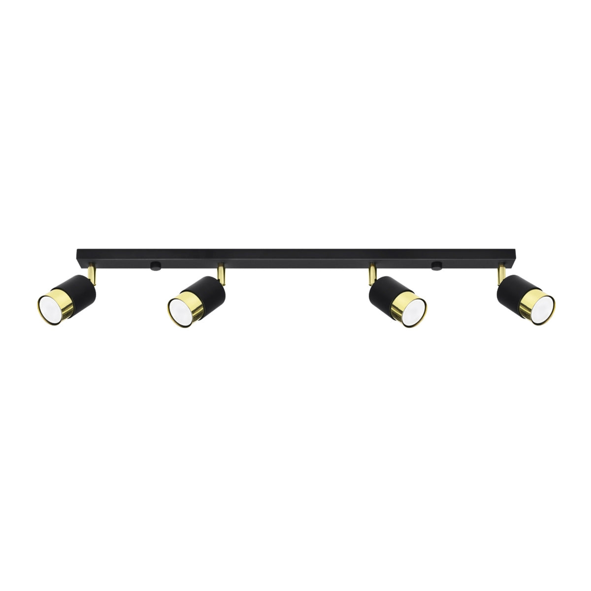 NERO 4 plafondlamp zwart met goud