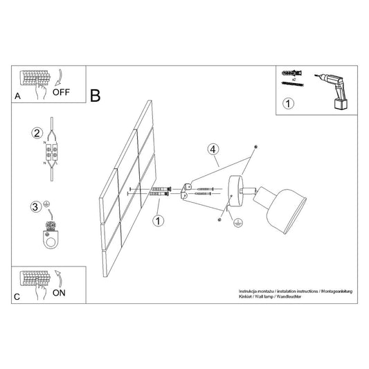 ELBA wandlamp wit