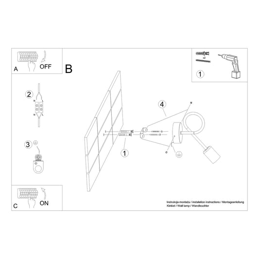 LOOP wandlamp in wit
