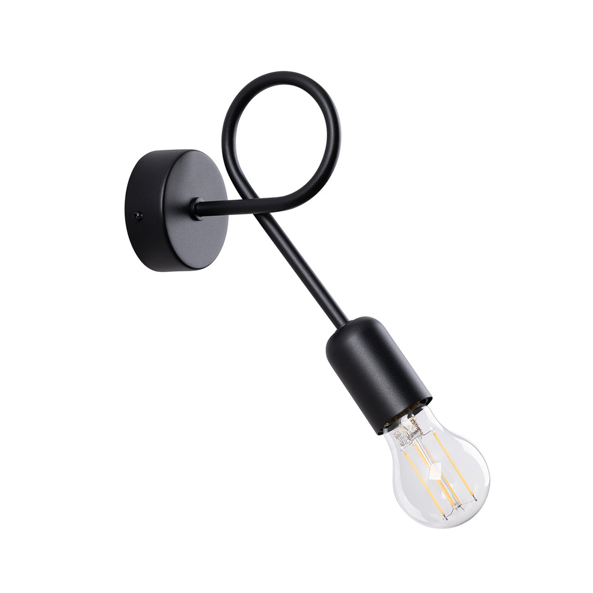 LOOP wandlamp in zwart