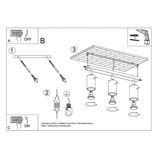 RING 3L plafondlamp