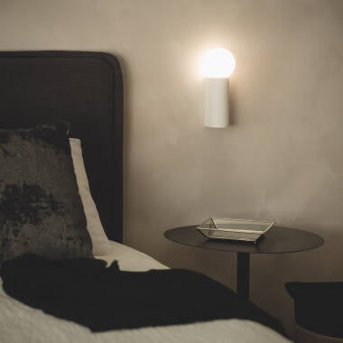 Wandlamp Fernavo van gips, vooraanzicht