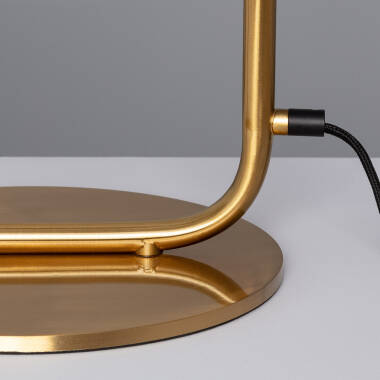 HESPANO stalen tafellamp in goud