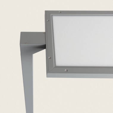 WOLDANO grijze tweezijdige LED klemlamp met bewegingssensor