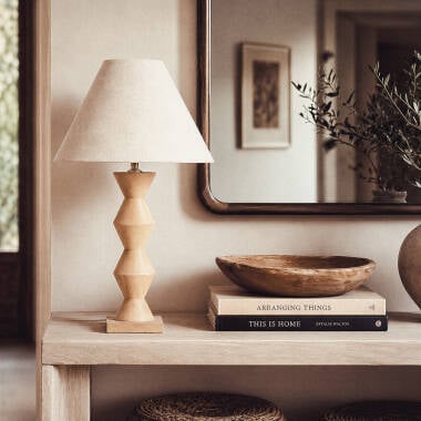 TEMBRIVO tafellamp in beige, afbeelding 6