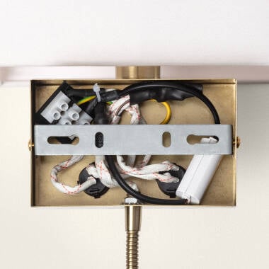 Wandlamp Wortano met E14 fitting, vooraanzicht
