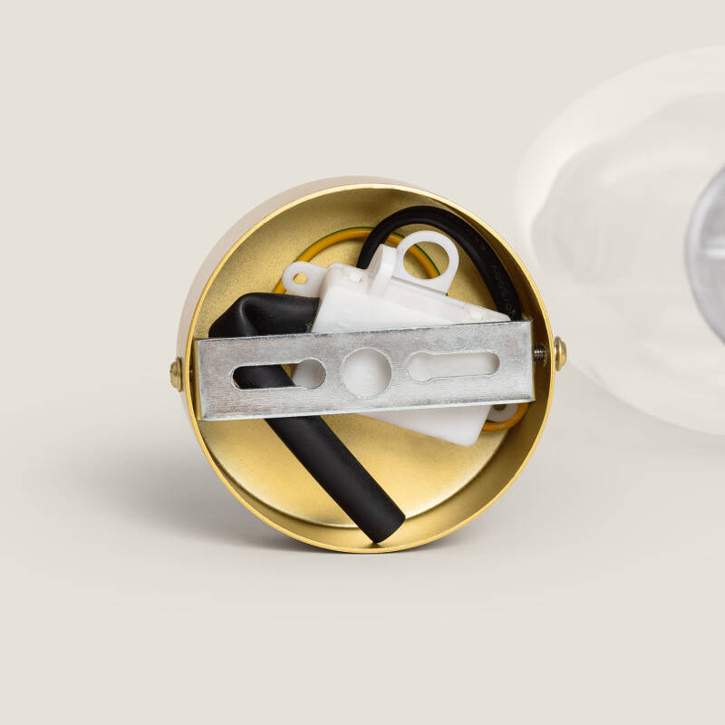 HOLMIVO plafondlamp van aluminium met glazen kap, afbeelding 9