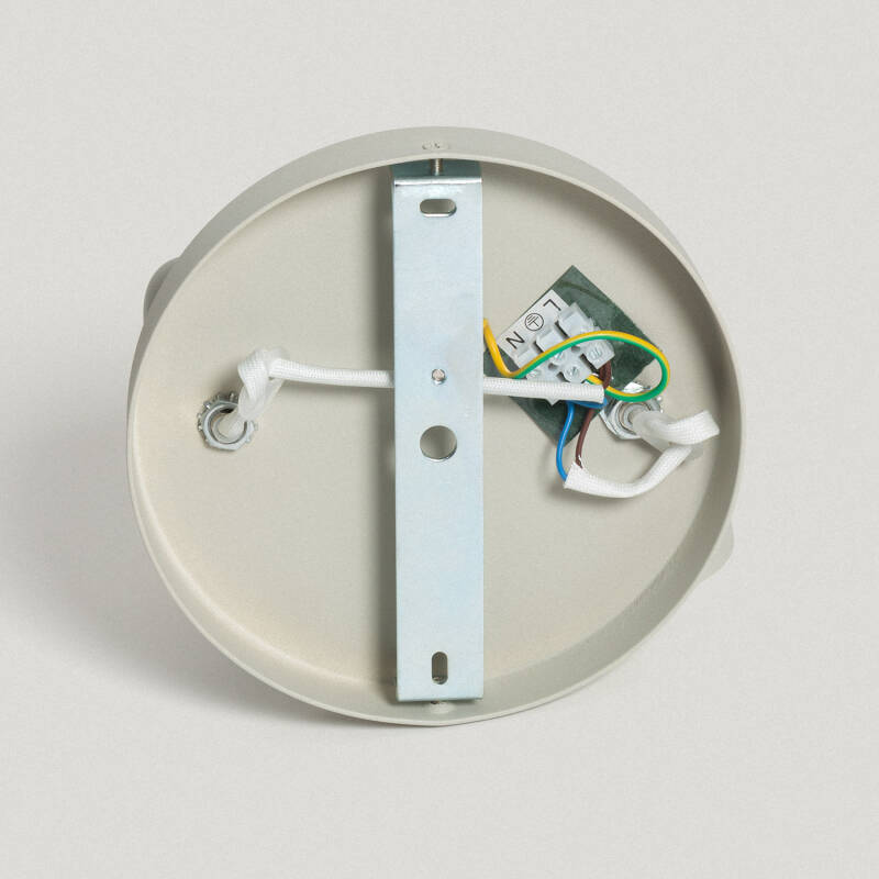 CESKIVO plafondlamp met twee spots in steengrijs