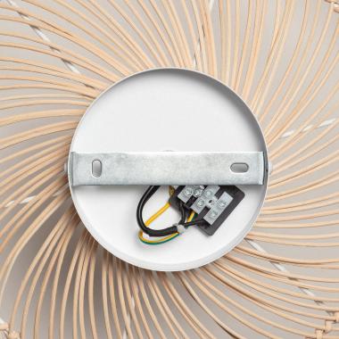 MARTARO ronde plafondlamp van gevlochten bamboe 40 cm, afbeelding 5