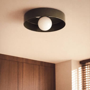 ROVNIVO groene glazen plafondlamp, afbeelding 6