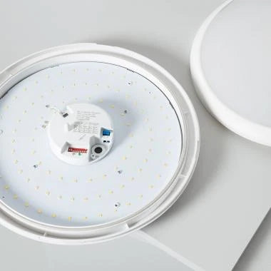SENTARO ronde plafondlamp met bewegingsmelder in wit, foto 5