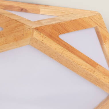 Lutaro plafondlamp in hout, afbeelding 6