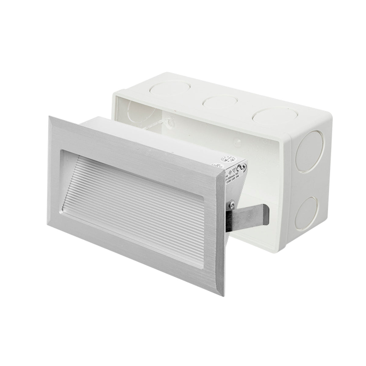INTRO L inbouw wandlamp geborsteld aluminium