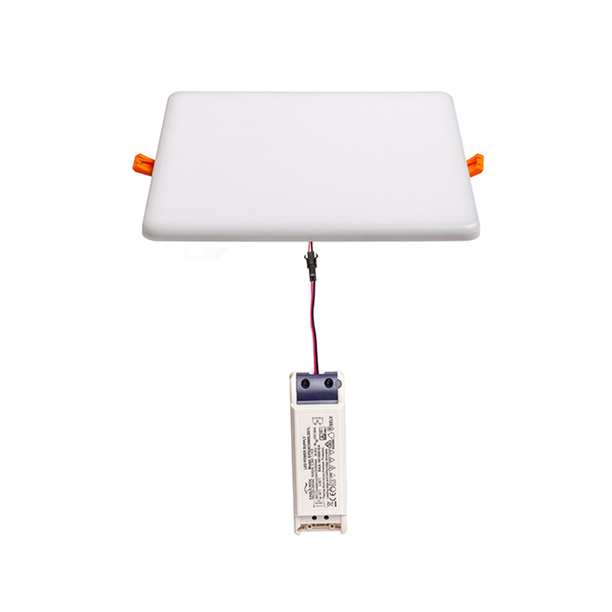 BELI SQ 21 vlakke vierkante inbouwspot mat acryl