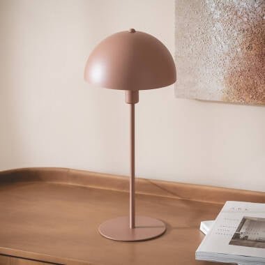 RUNDARO metalen tafellamp met snoerschakelaar 44 cm in bruin, afbeelding 6