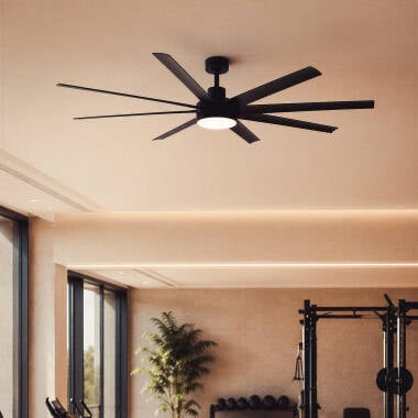 CENZARO | plafondventilator met verlichting 165 cm | 3000-5700K | zwart