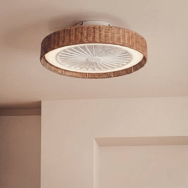 BRAKIVO | plafondventilator met verlichting 50 cm | 15W 3000-6500K 1920 lm | bruin