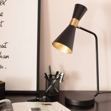 VINTARO bureaulamp van metaal met scharnierarm in zwart, afbeelding 6