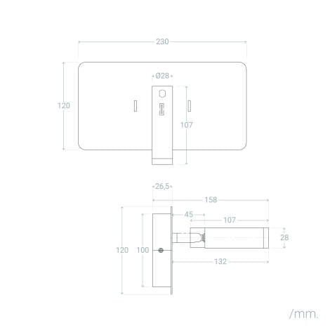 Wandlamp Saldano in een interieur
