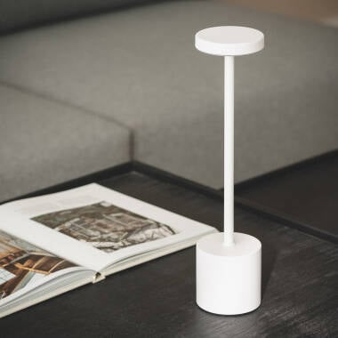 ZEBRARO oplaadbare LED tafellamp van metaal 37,5 cm, afbeelding 2