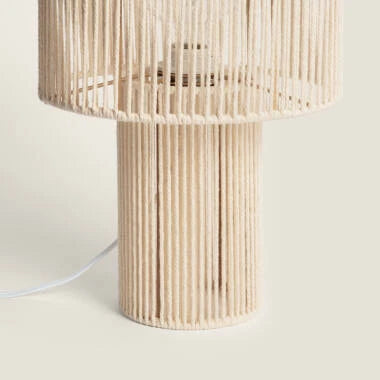 ZINDARO tafellamp van katoenen touw 38,5 cm, afbeelding 6