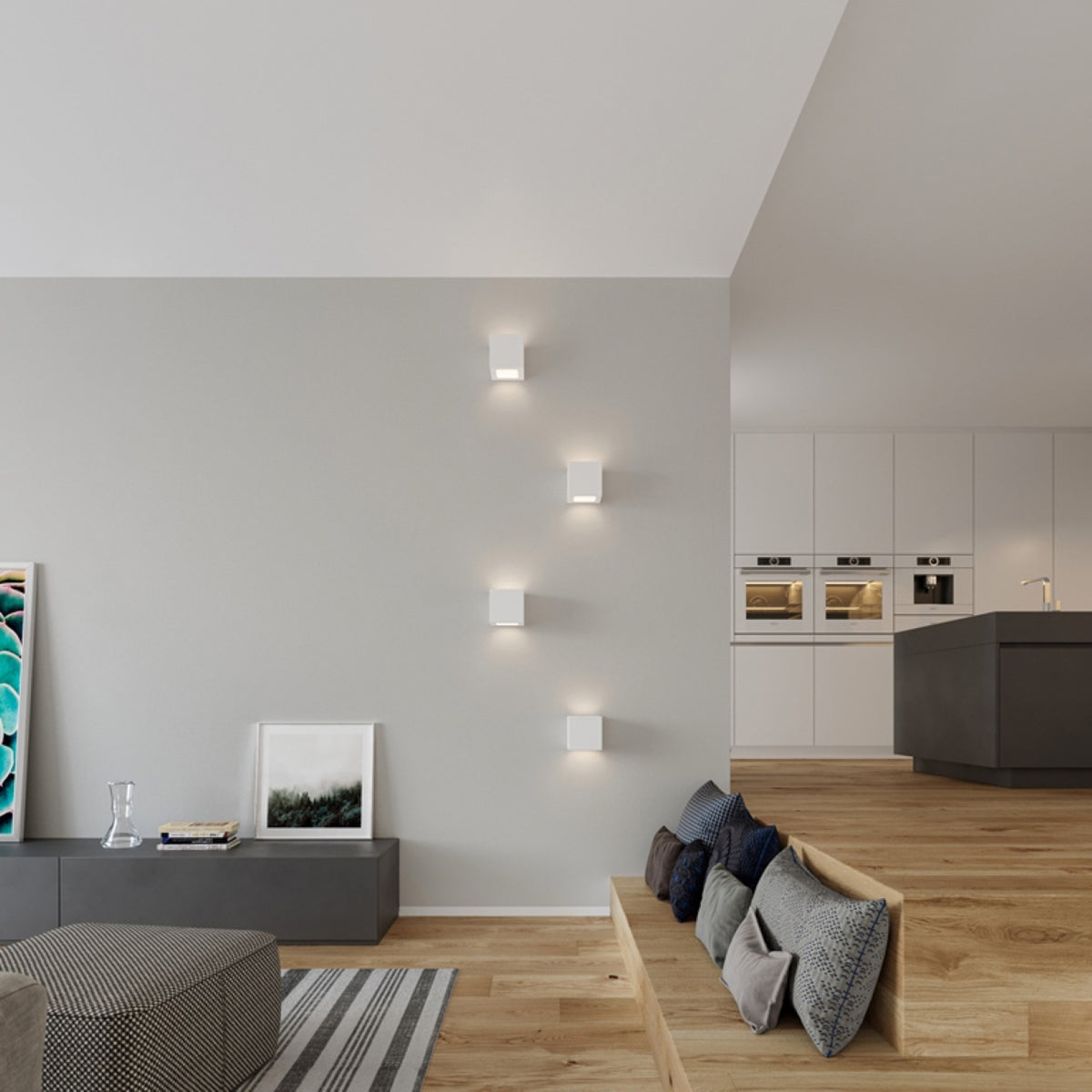 LEO wandlamp in wit