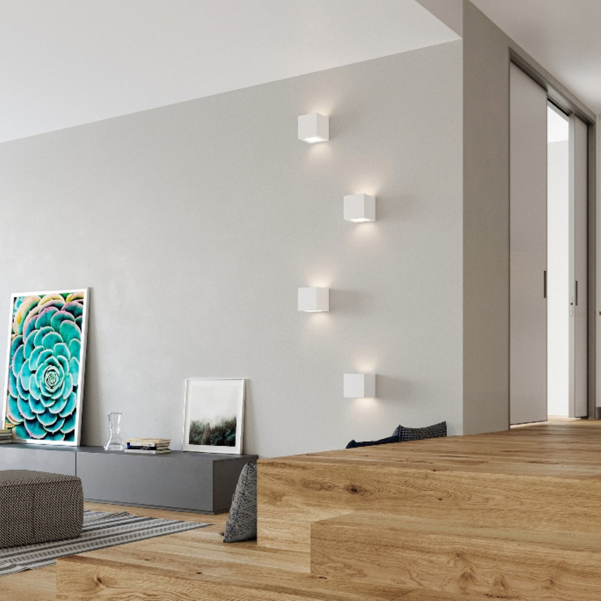 LEO wandlamp in wit