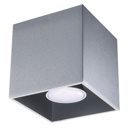 QUAD 1 plafondlamp grijs