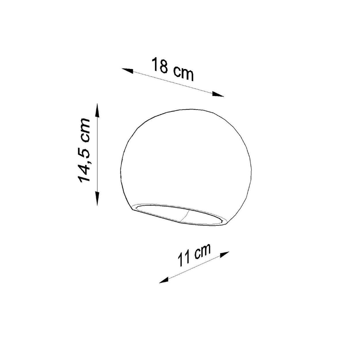 GLOBE wandlamp