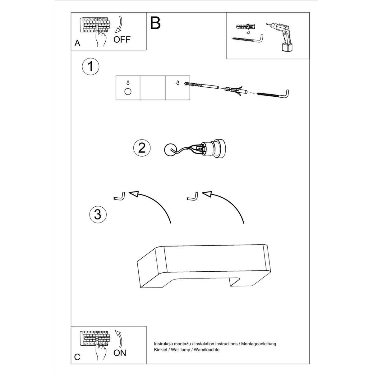 MAGNET wandlamp