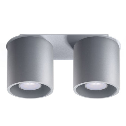 ORBIS 2 plafondlamp grijs
