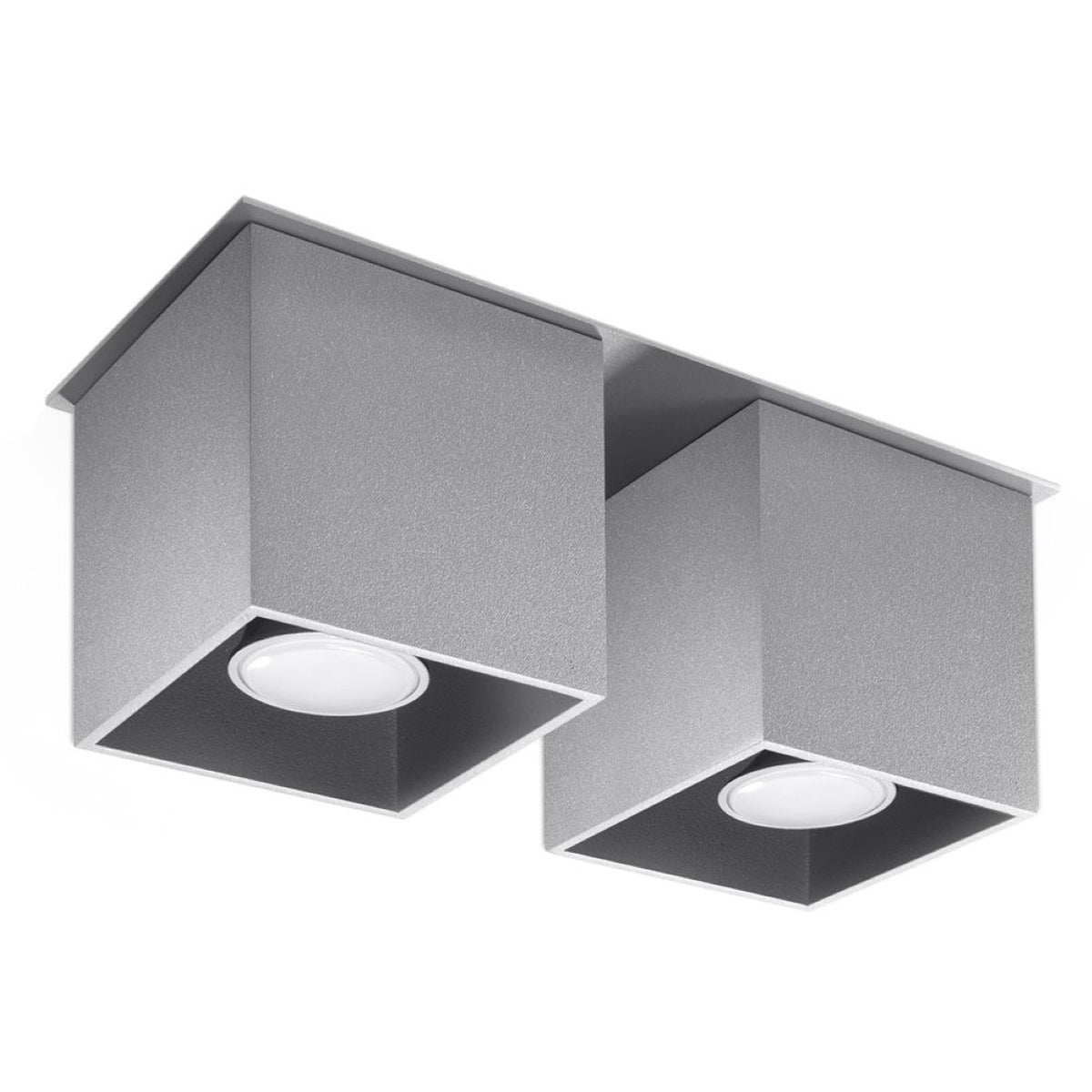 QUAD 2 plafondlamp grijs