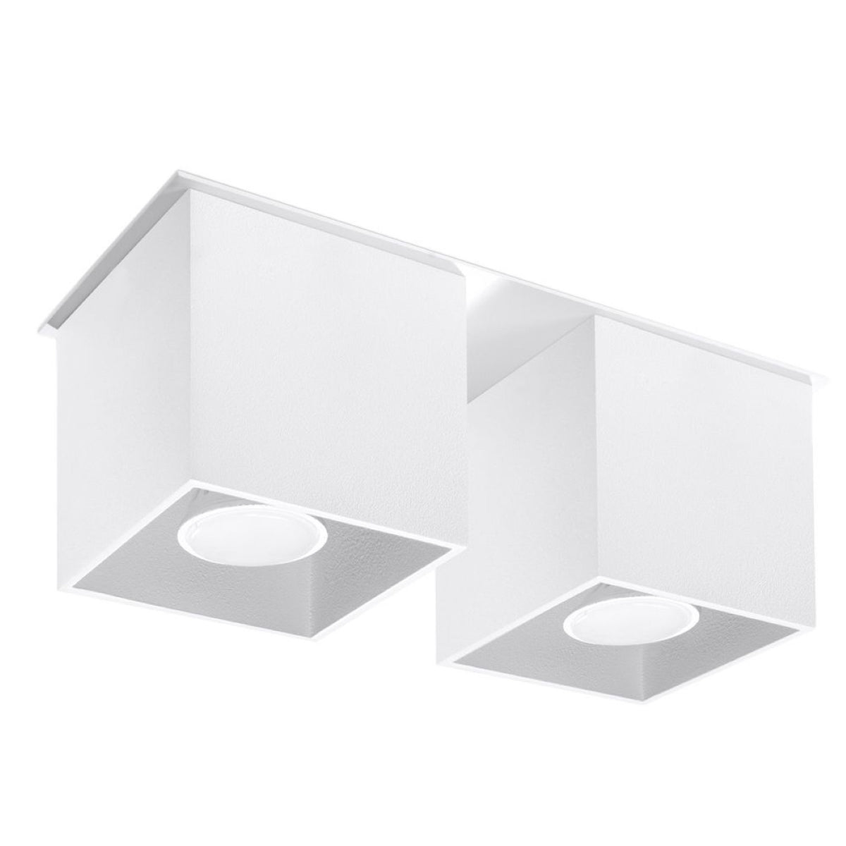 QUAD 2 plafondlamp wit