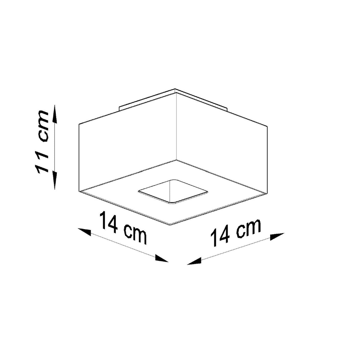 MONO 1 plafondlamp zwart