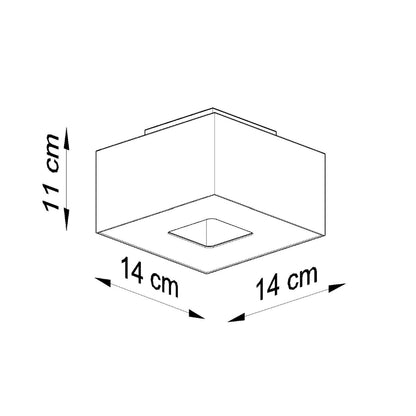 MONO 1 plafondlamp zwart