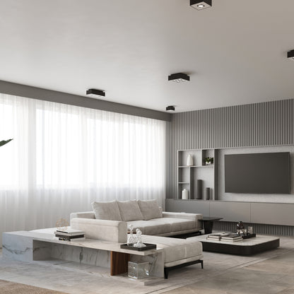 MONO 3 plafondlamp zwart