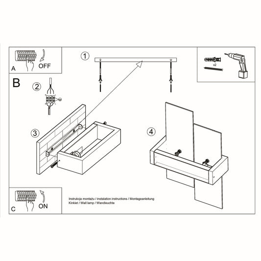 FENIKS 1 wandlamp wengé