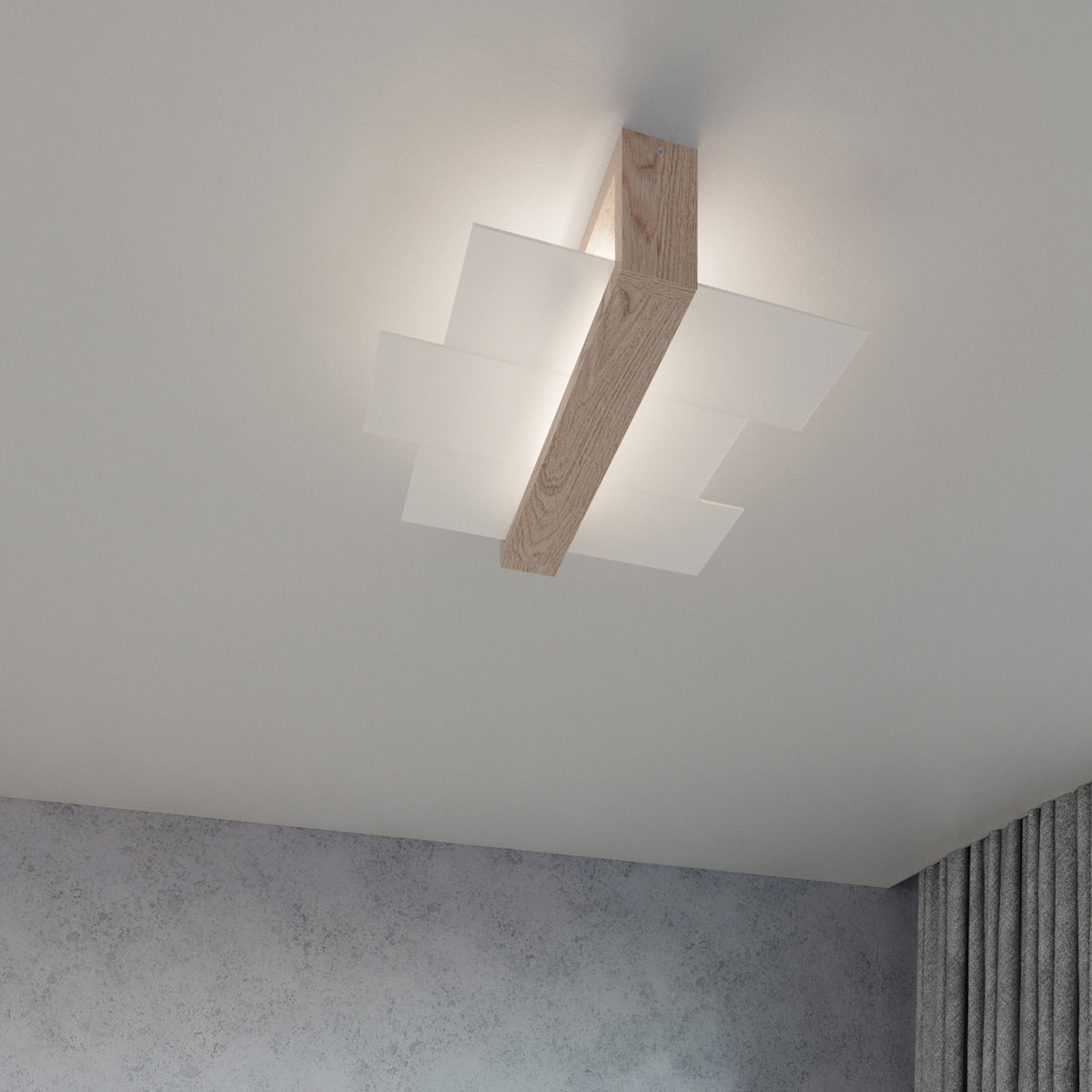 FENIKS 1 wandlamp natuurlijk hout