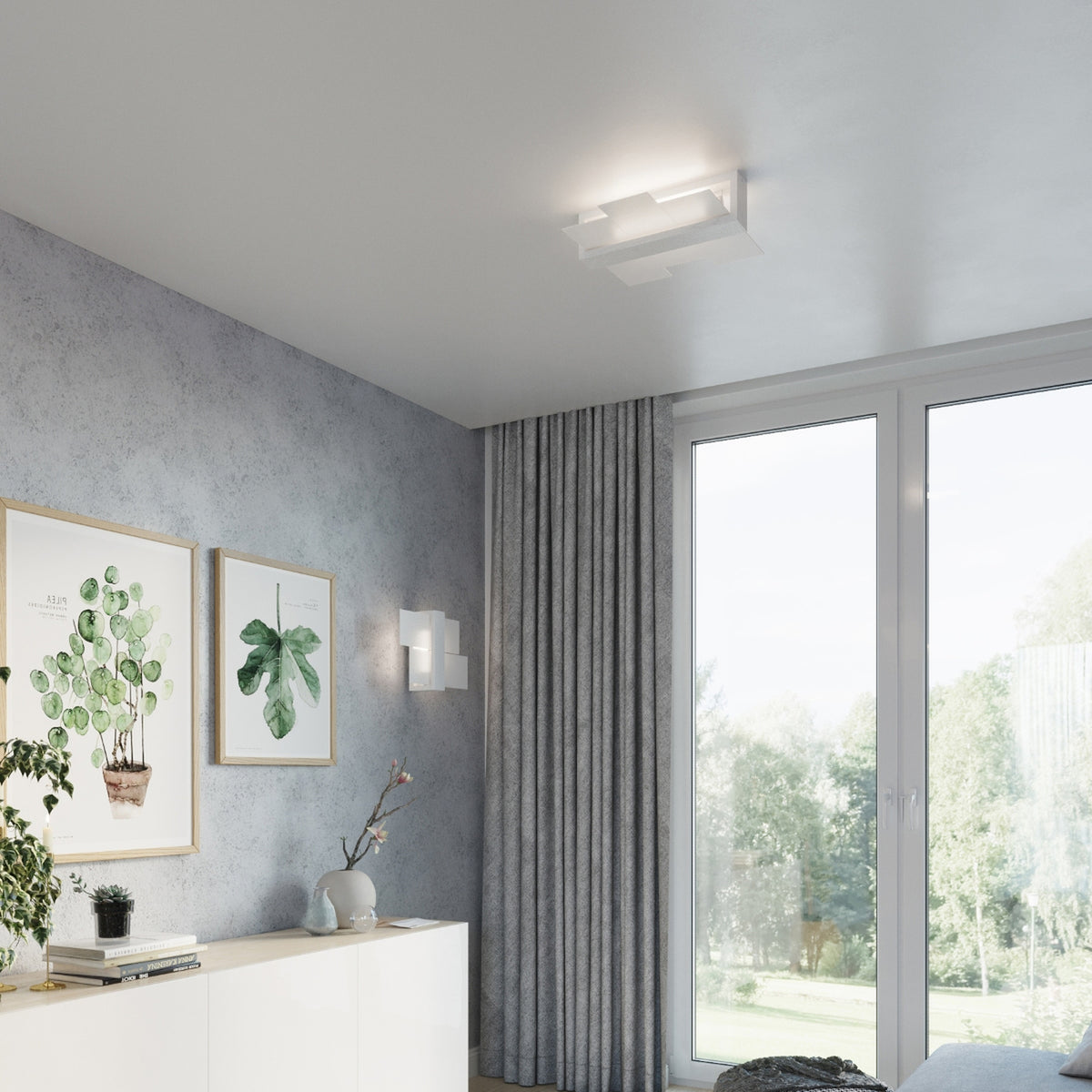 FENIKS 1 wandlamp wit