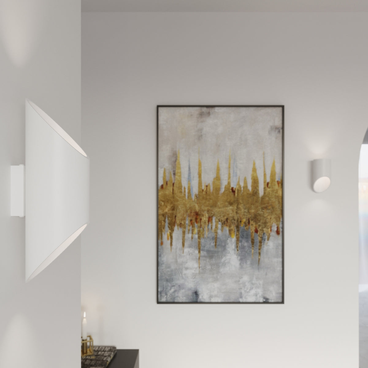 PENNE 30 wandlamp in wit