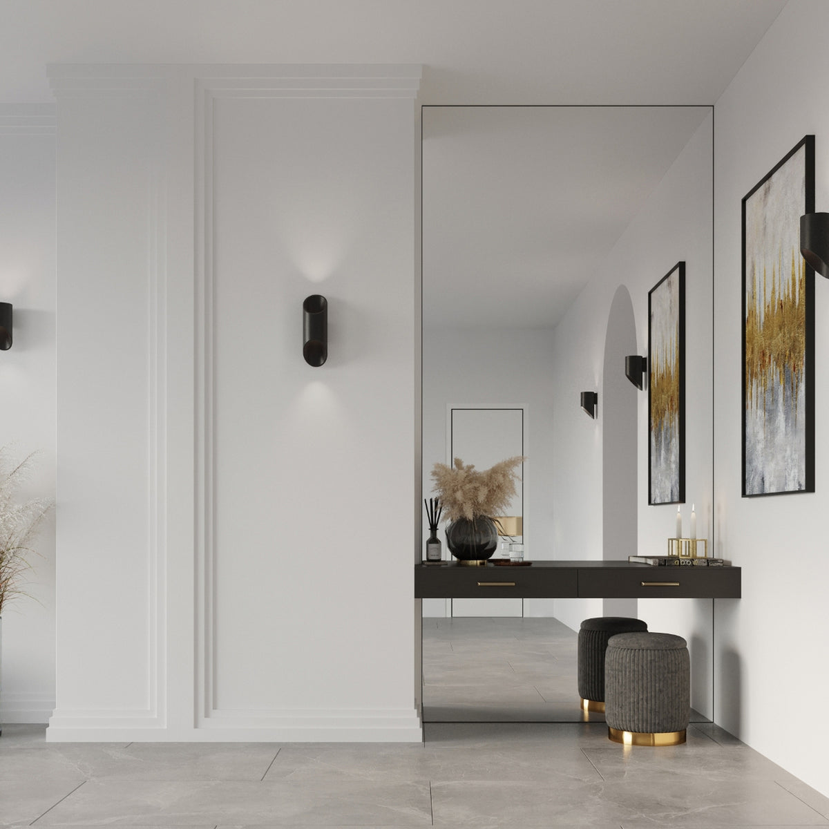 PENNE 20 wandlamp in zwart