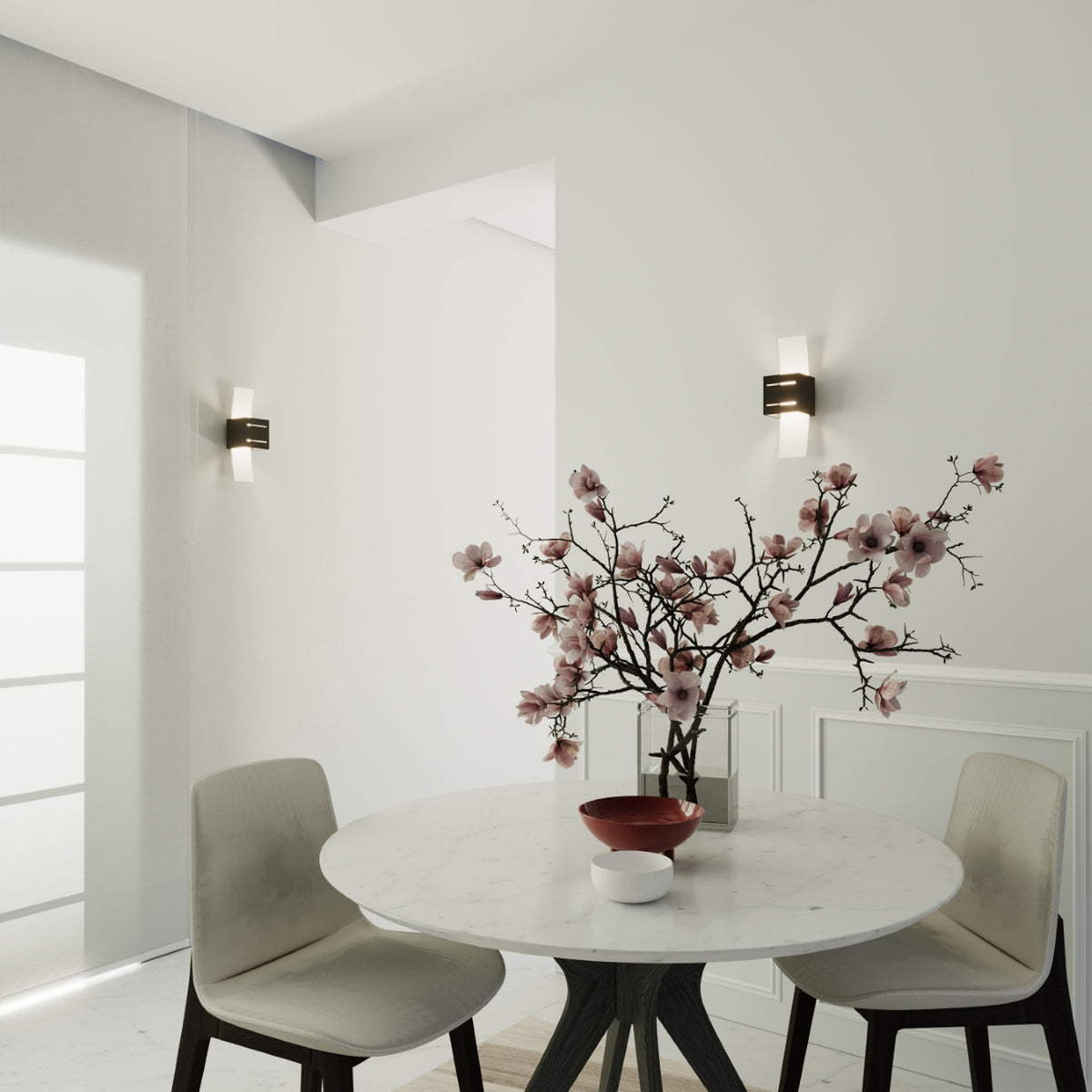 LORETO wandlamp in zwart
