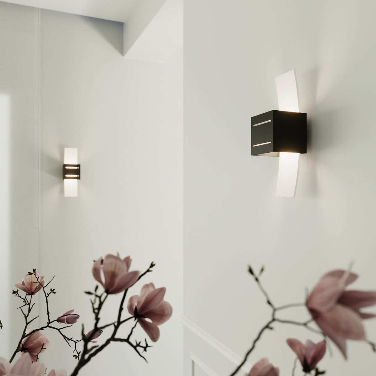 LORETO wandlamp in zwart