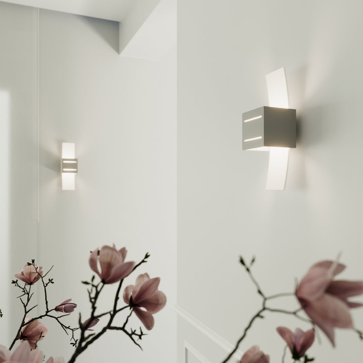 LORETO wandlamp in grijs