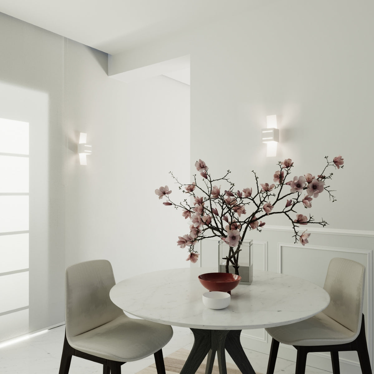 LORETO wandlamp in wit