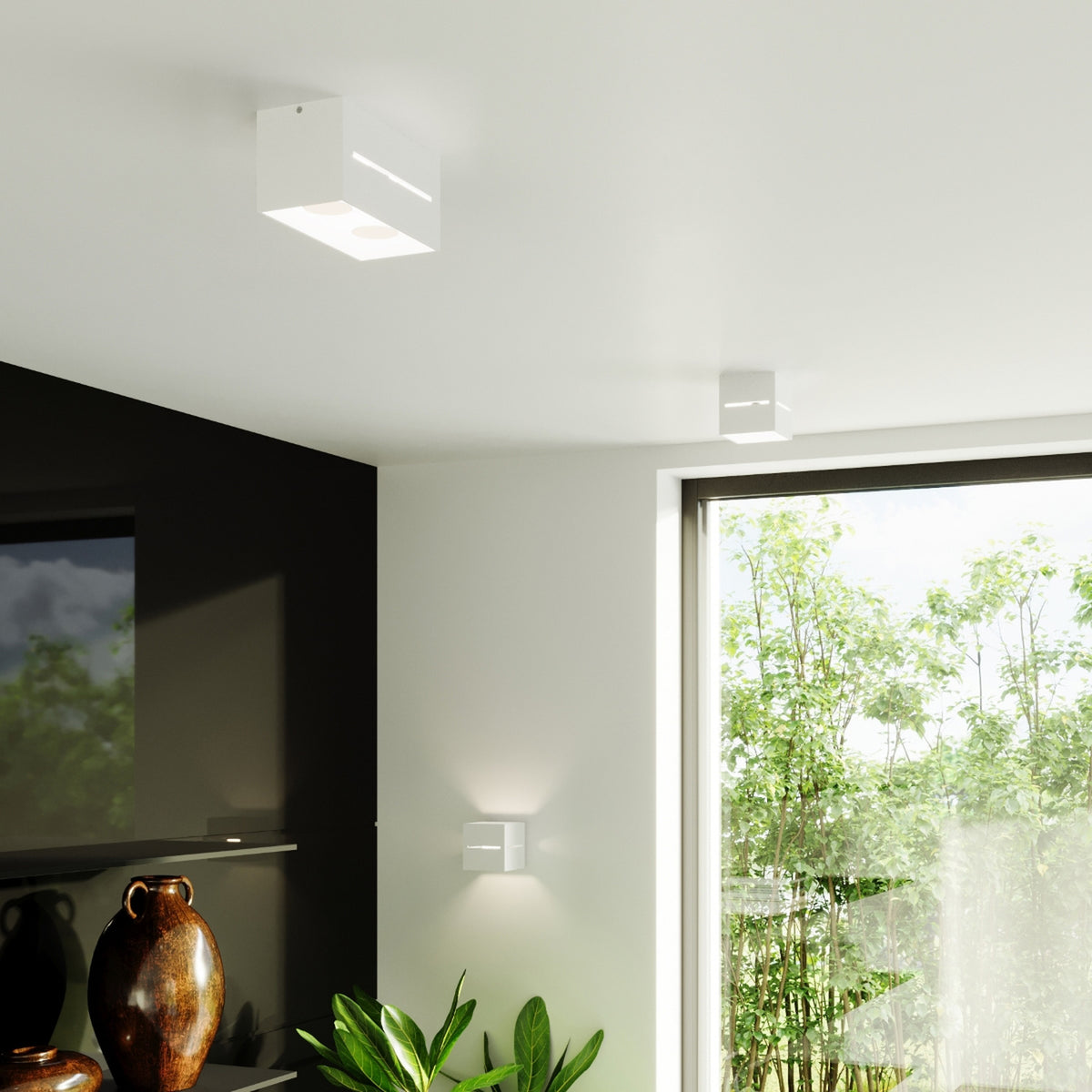 LOBO wandlamp in wit