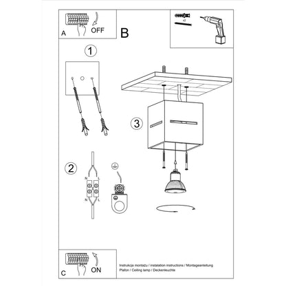 LOBO plafondlamp wit