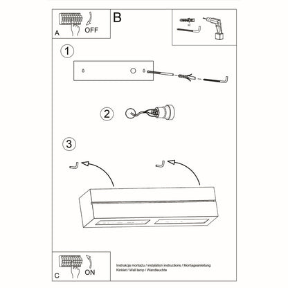 VEGA LINE wandlamp