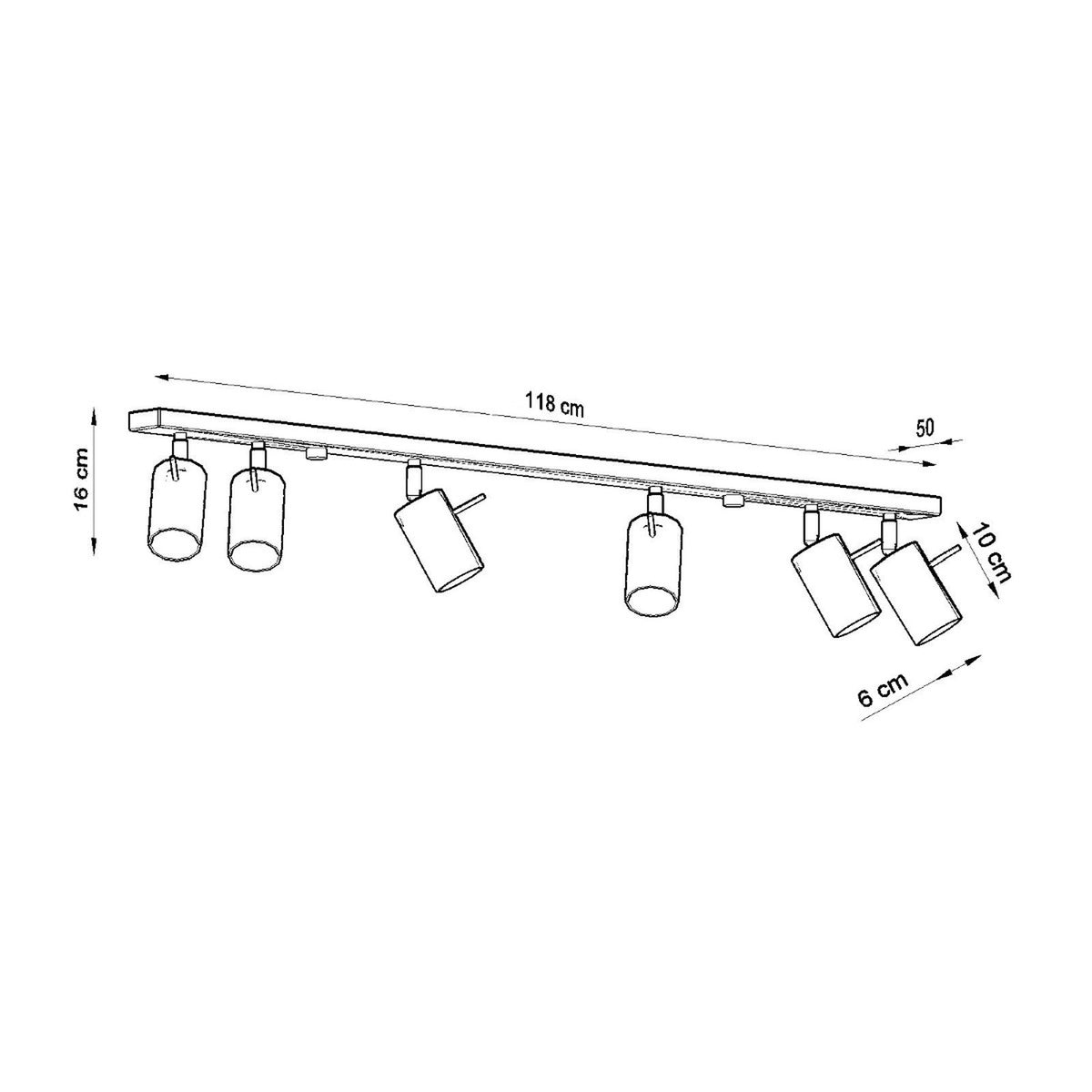 RING 6L plafondlamp
