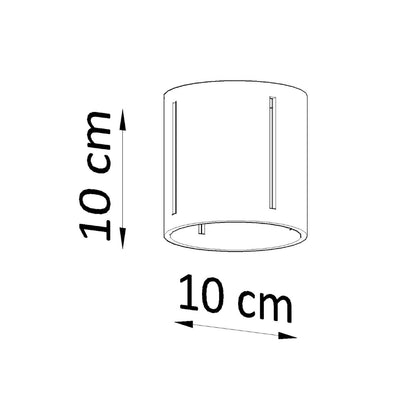 INEZ plafondlamp grijs